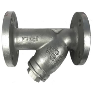 ANSI 150 cast steel Y-strainer in WCB carbon steel with flanged ends