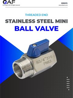 AF Hydro SS316 mini ball valves catalogue cover