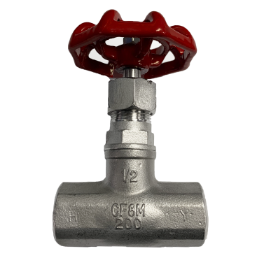 Threaded SS316 globe valve rated 200 PSI, BSPT or NPT
